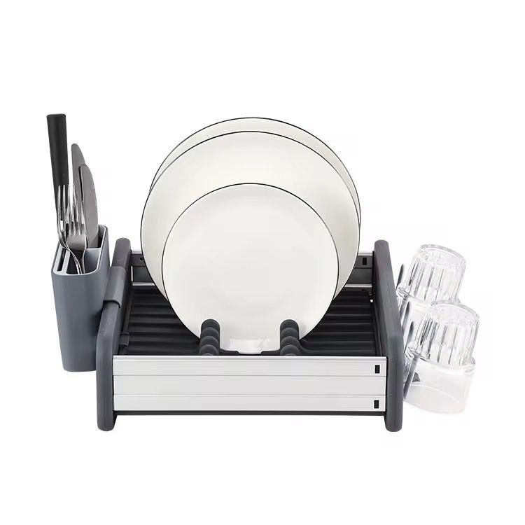 GeBe Black Collapsible Dish Rack