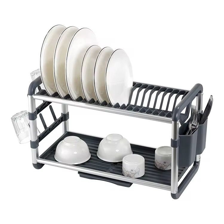 GEBE Plastic and Stainless Steel Dish Rack