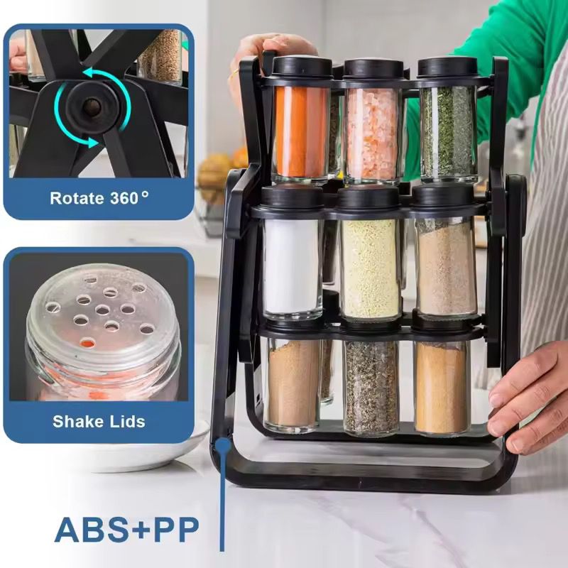 GEBE 18 Jars Rotating Spice Rack