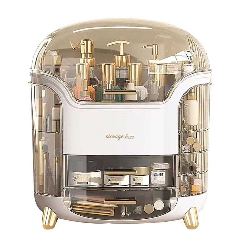 Cosmetic Organizer Storage Box & Brush holder