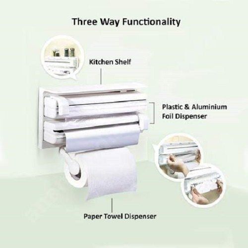 Wall-Mounted Triple Paper Dispenser